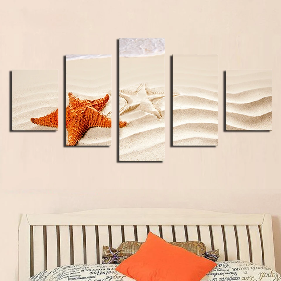 5 шт. красивые морские звезды берег лучшие пляжи в мире искусственная печать на