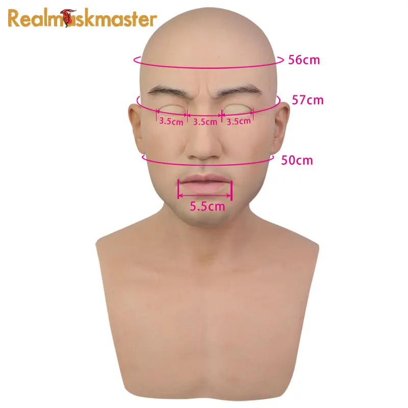 Реалистичная искусственная силиконовая маска Realmaskmaster для Хэллоуина Мужская