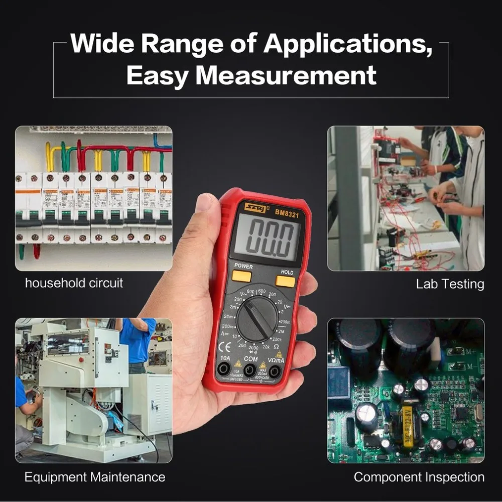 BM8321 Цифровой мультиметр транзистор USB тестер Mastech ms8268 esr метр uni Multimetr t Multimetre Peakmeter |