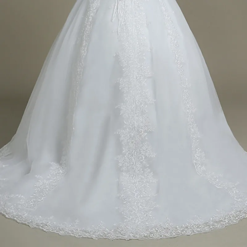 QQ Lover свадебное платье с открытыми плечами Vestido De Noiva свадебное платье с вырезом лодочкой