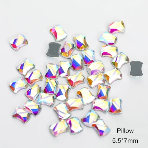 Pillow 5.5x7mm AAAAA качественные стразы специальной формы, стразы горячей фиксации, стразы горячей фиксации Y3853 - Цвет: Pillow 5.5x7mm