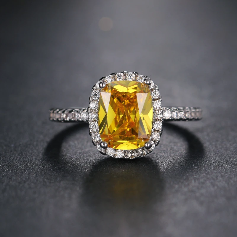 Женское кольцо с фианитом Anillos Mujer модное разноцветное для помолвки свадьбы