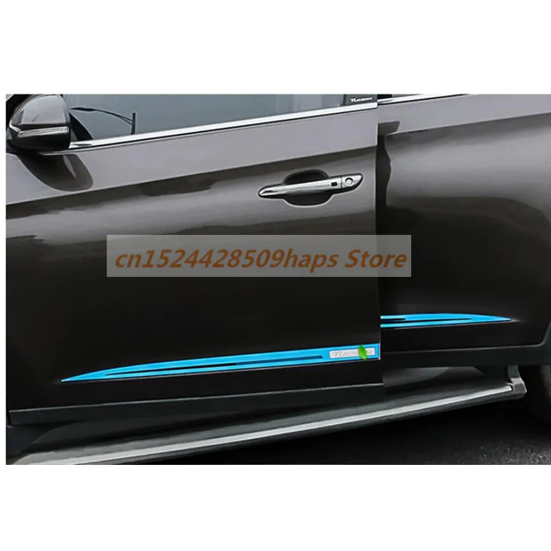 Для 2015 2018 Hyundai Tucson Высококачественная хромированная Боковая дверь linng украшение