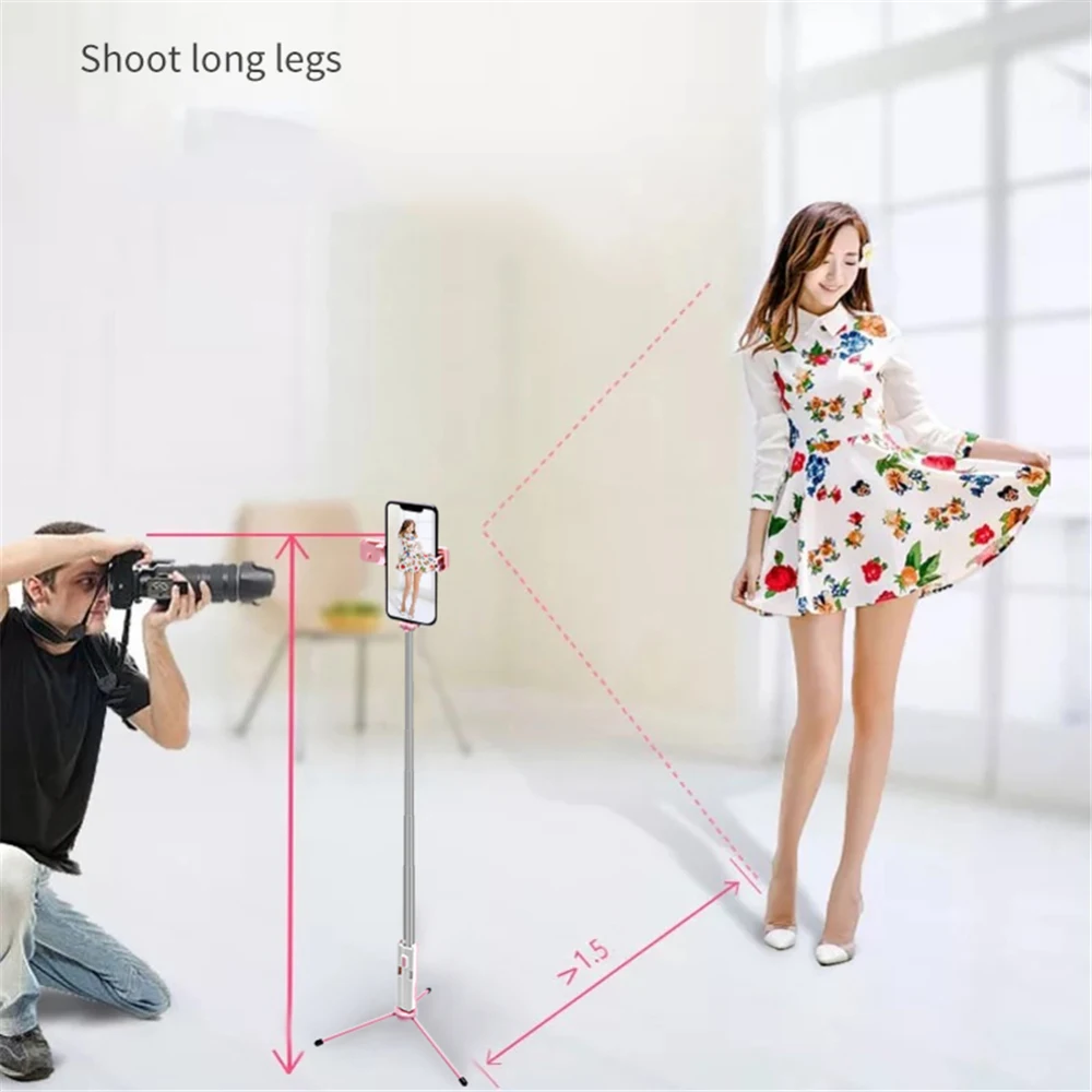 Складная мини Палка для селфи с Bluetooth/кабелем управление светом запасной