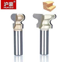huhao 1pcs 12 shank woodworking tools two flute endmill milling cutter double finger bit router bits for wood wood cutting