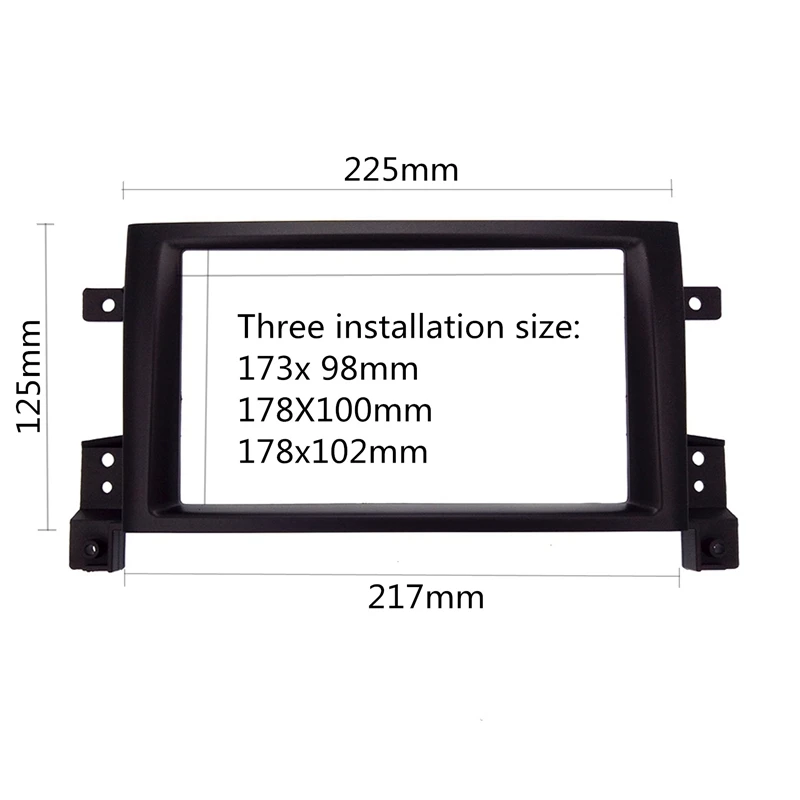 2Din Автомобильная Радио панель для 2005 2006 2007 2008- Suzuki Grand Vitara DVD панель приборная панель комплект монтажная рамка отделка рамка