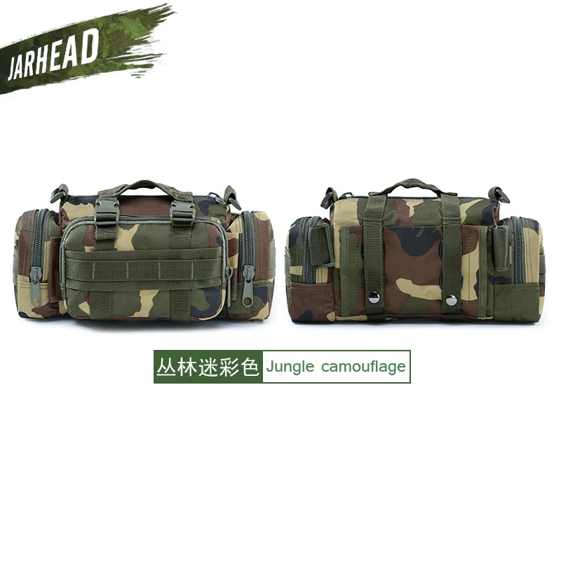 JungleCamo Обновленная 900D уличная Военная тактическая поясная сумка, водонепроницаемый нейлоновый походный рюкзак для кемпинга, сумка для рук, сумка для камеры - Цвет: JungleCamo