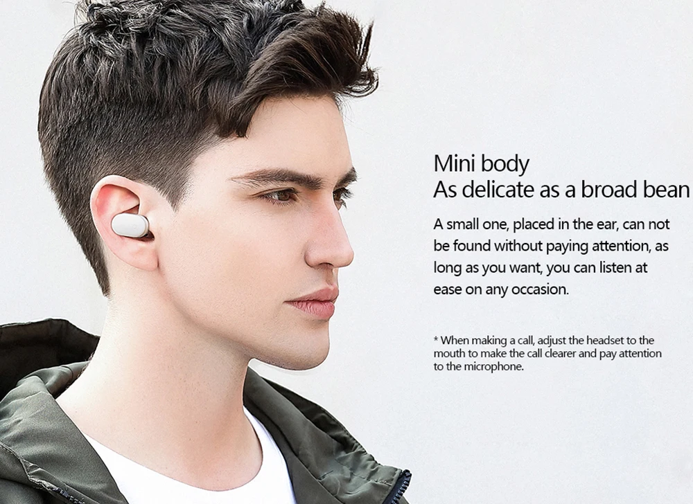 Оригинальные Xiaomi mi Bluetooth наушники mi ni гарнитура Bluetooth 4,1 Xiaomi mi ni беспроводные наушники встроенный mi c Handsfree