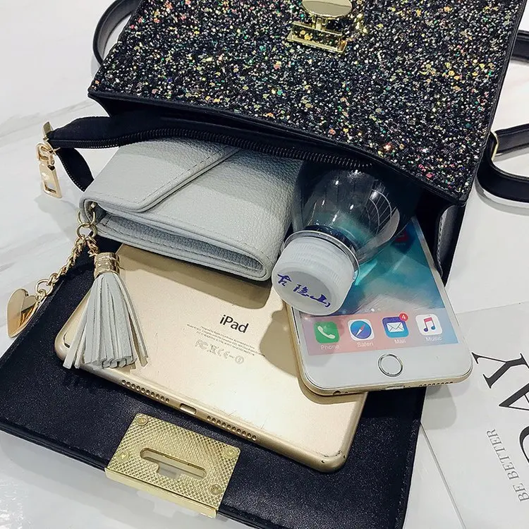 Модное платье с блестками и рюкзак женский Для женщин кожаный mochilas mujer 2018 для