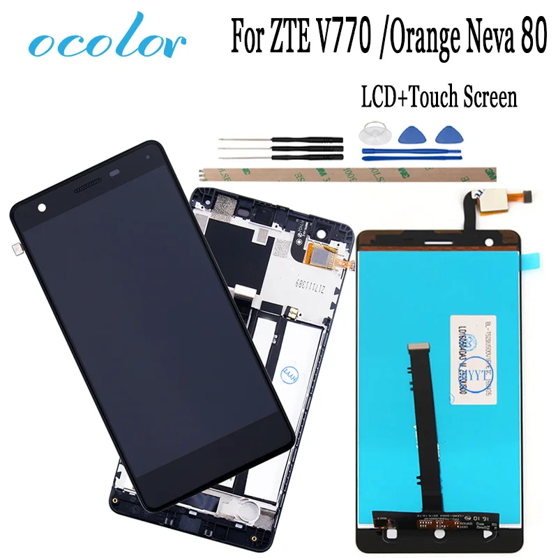 Цветной для ZTE Blade V770 ЖК дисплей и сенсорный экран с рамкой дигитайзер сборка +