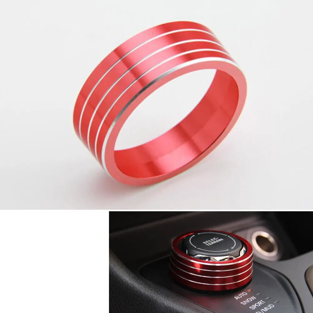 

1pc Aluminum Car Interior Drive Switch Knob Cover Trim Ring Decoration Fits For Jeep 2014 2015 2016 Cherokee Car Styling Covers