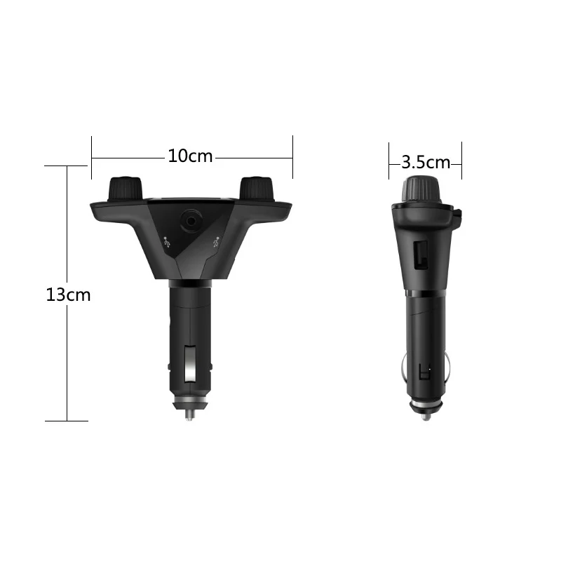 TOSPRA FM передатчик Aux Bluetooth Handsfree автомобильный комплект аудио mp3 плеер с умным