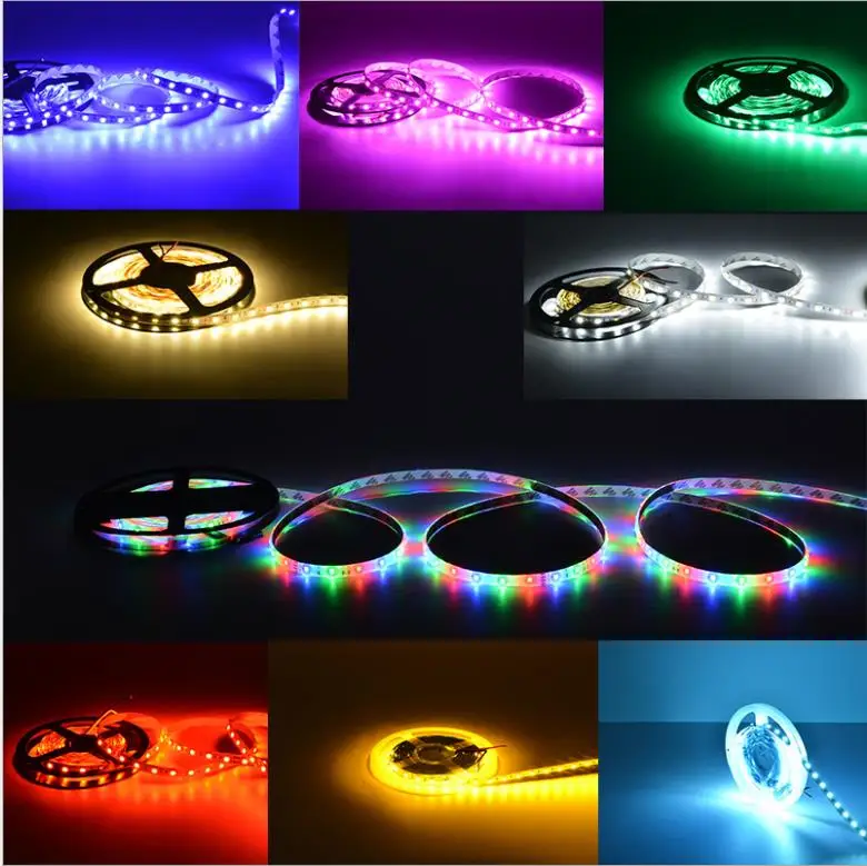 500 м Светодиодная лента 5050SMD RGB водонепроницаемая и несветодиодная Гибкая
