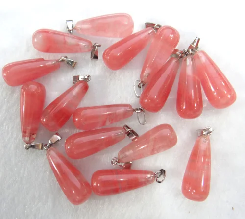 Аксессуары для изготовления ювелирных изделий 50 шт.|jade drop|stone pendant charmrose quartz |