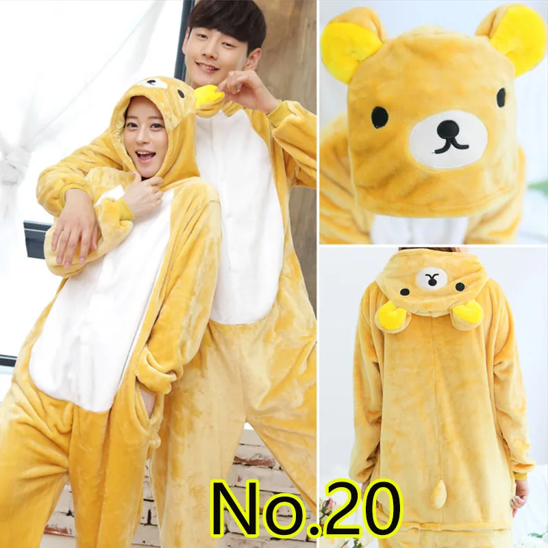 Easy bear Костюм для сна; пижамы большого размера дома Adulto одежда Пижама Kigurumi Для женщин набор Костюмы для костюмированной вечеринки Для мужчин - Цвет: Easy bear