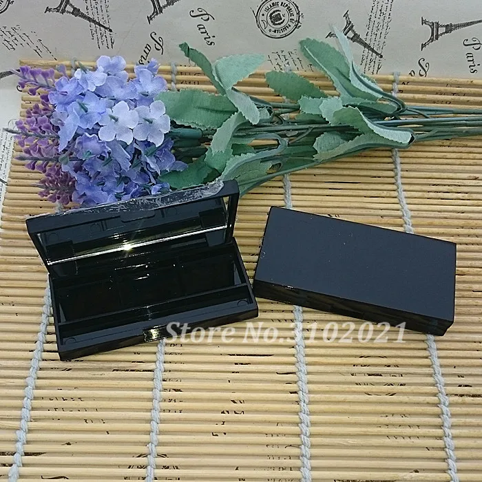 Пустая пустая коробка для теней век 50 шт./лот сделай сам с 3 прямоугольными