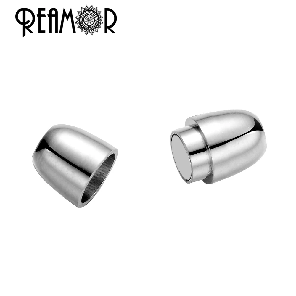 REAMOR 5 шт. 316l нержавеющая сталь 2 мм магнит с мелким отверстием Магнитная застежка