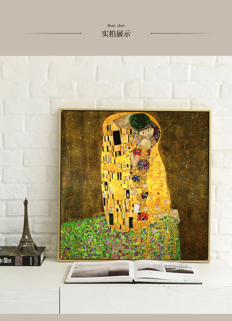 DIY живопись по номерам Kiss _ gustav klimt домашнее украшение для гостиной цифровое