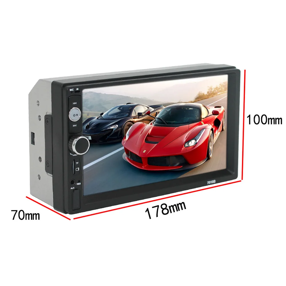 AIYIMA 7 &quot1 Дин MP5 плеер Bluetooth Автомобильный мультимедийный Видео Hands free TF FM MP4