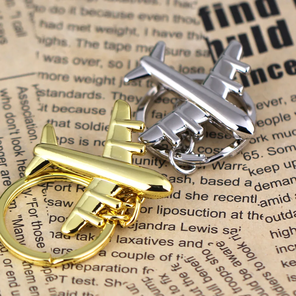 Брелок для ключей в виде самолета с полированным самолетом 86091|keyring fashion|key chain