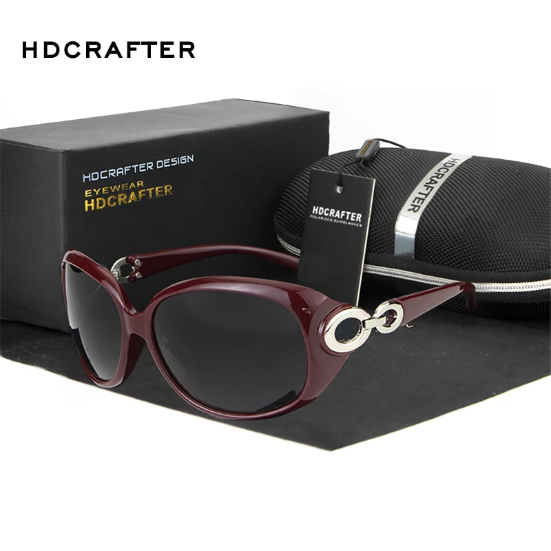 Женские солнцезащитные очки HDCRAFTER брендовые роскошные большие круглые
