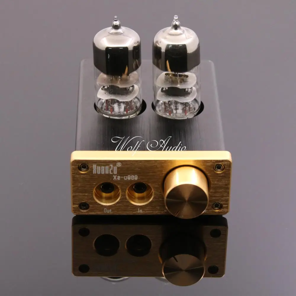 U808 класс A HIFI 6J3 вакуумный ламповый усилитель для наушников Портативный усилитель для наушников