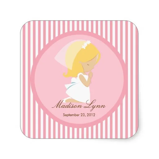 3 8 см стикер для Первого Святого Причастия сладкой девушки розовый | Дом и сад