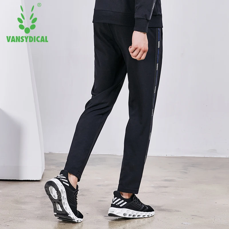 SPT Vansydical Winter Sports Running Pants Men's Printed Ribbon Gym Long Trousers Outdoor Fitness Workout Jogging Sweatpants |