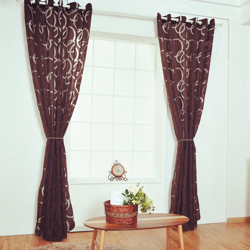 2 шт. простые ветровые экраны в форме пузыря круглые оконные шторы с цветами