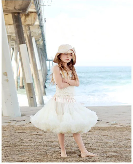 Шифоновые пушистые юбки-пачки для маленьких девочек Юбки принцессы летняя