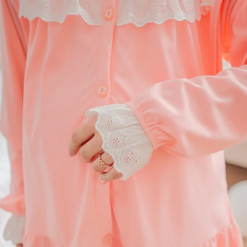 С длинными рукавами грудного вскармливания Беременные женщины хлопковые пижамы