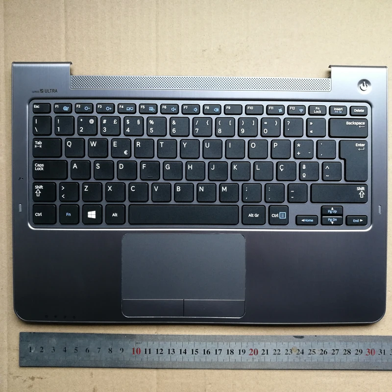 Portuguese po layout new laptop keyboard with touchpad pamrest for Samsung NP540U3C np540 np542u3C 540U3X U3B   BA75-04236L