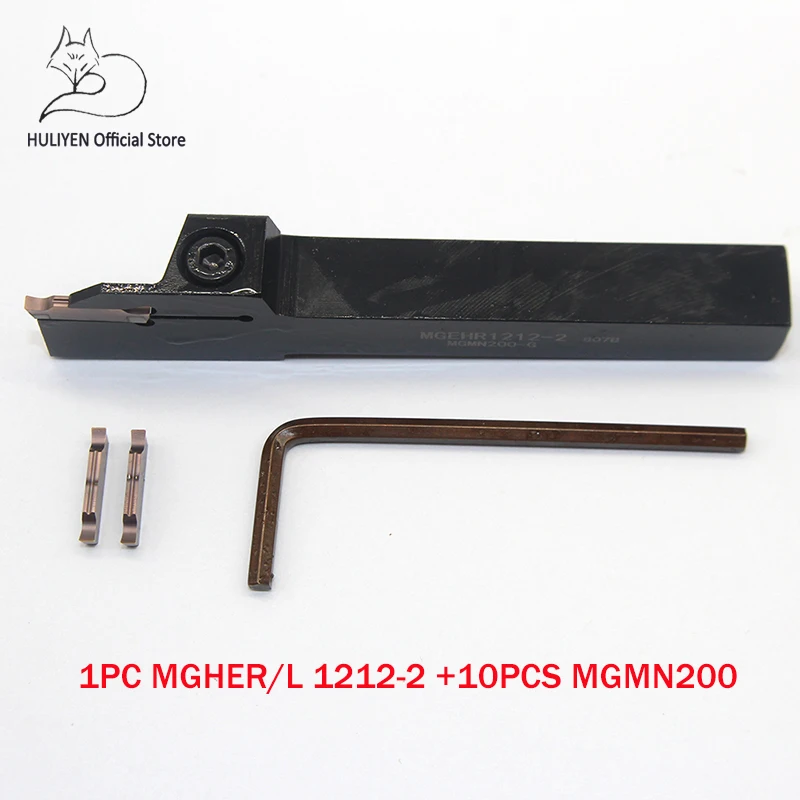 1 шт. MGHER1212-2 и 10 шт. твердосплавного лезвия MGMN200
