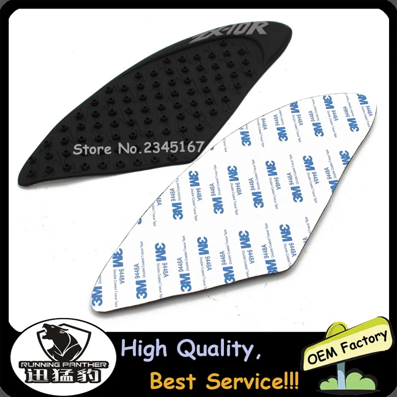 

Motorcycle 3D Tank Traction Side Pad Gas Fuel Knee Grip Decal Protector For Kawasaki ZX-10R 2006-2007