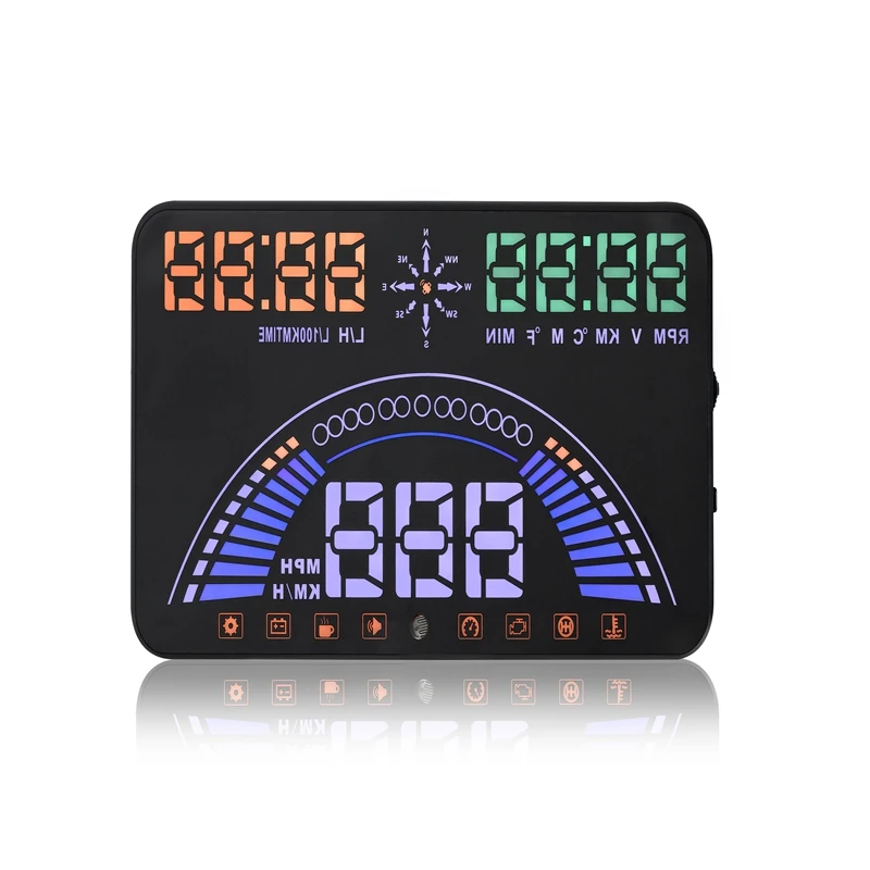 Newest S7 Auto Car OBD2 GPS HUD Head Up Display 5.8 Inch Screen OBD II Windshield Projector Engine Fault Alarm Dynamic Speed | Автомобили