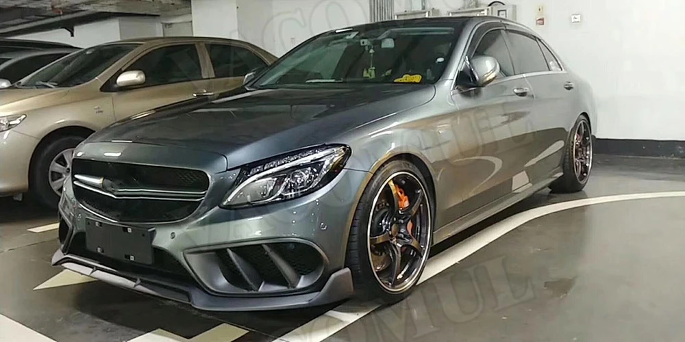 Передний бампер решетка вентиляционного отверстия отделка для Benz W205 C63 C180 C200 Sport 15