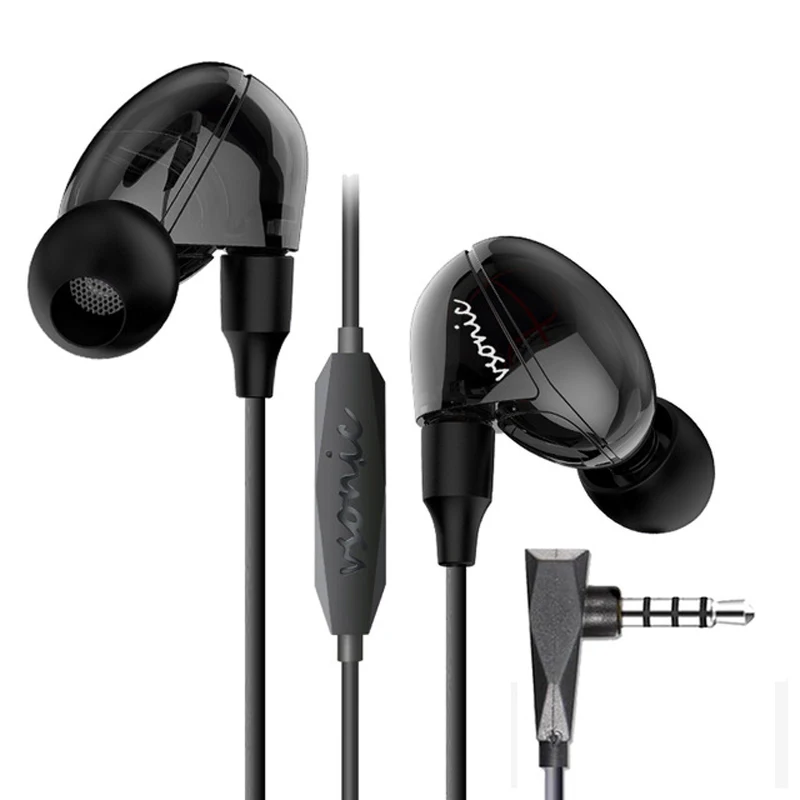 VSD2Si (Black) VSONIC VSD2S VSD2Si с микрофоном Профессиональный шумоизоляция HIFI наушники-вкладыши, Аутентичные специальные продажи продвижение - Цвет: VSD2Si (Black)