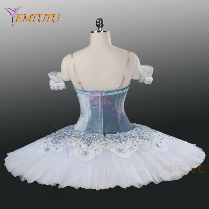 Профессиональная балетная пачка для взрослых классическая серого и белого цвета