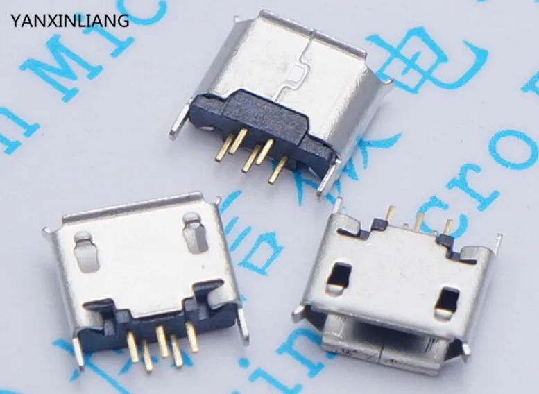 10 шт. вертикальный разъем MICRO mini USB 5pin гнездовой 180 градусов 5P Прямой