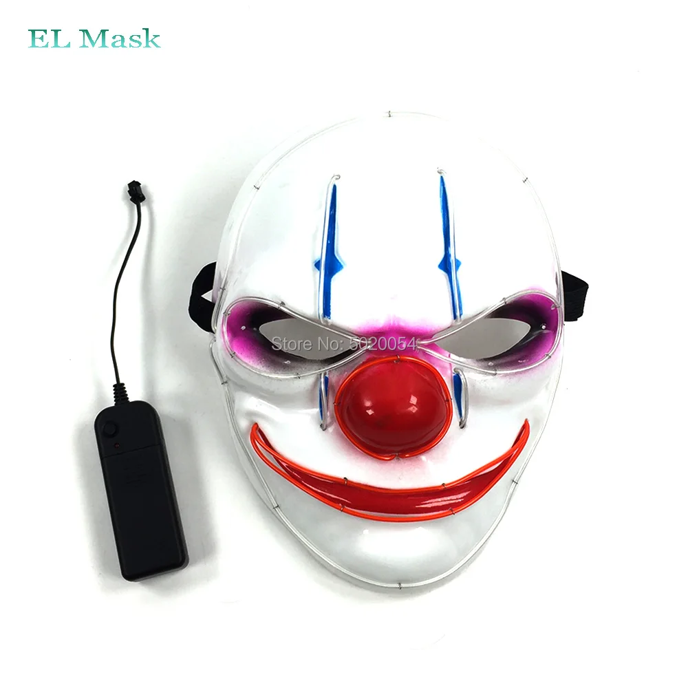 Дешевая цена принадлежности для костюма косплея забавный светильник Joker Up Mask