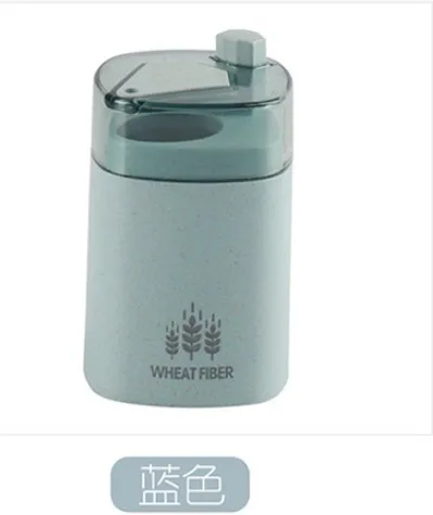 Синий Faroot Creative Toothpick Box Automatic Toothpick Holder Portable Fashion Plastic Automatic Toothpick Holder Pocket Toothpick - Цвет: Синий