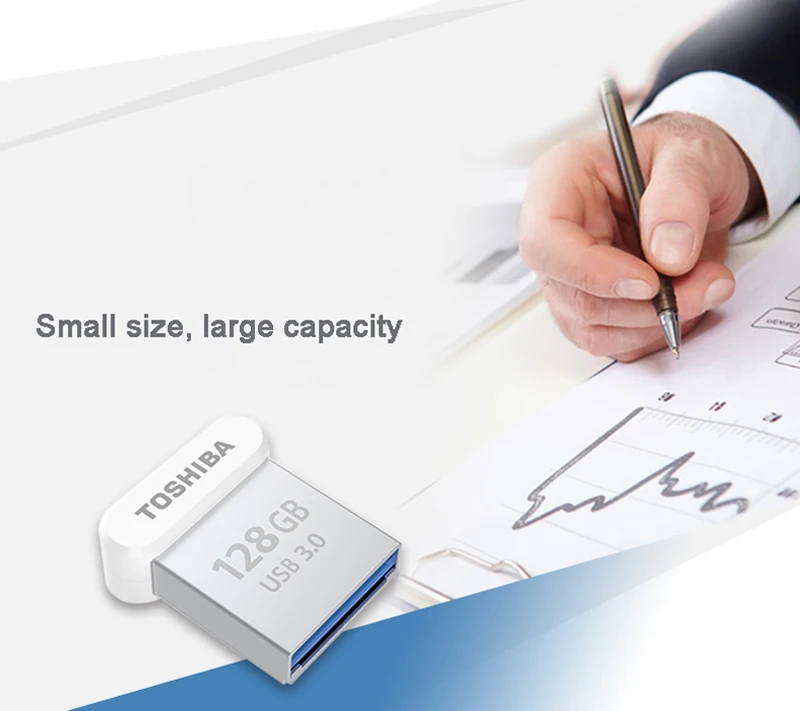 TOSHIBA флеш-накопитель USB 3,0 32 ГБ флеш-накопитель 64 Гб металлический мини флеш-накопитель NAND 128 ГБ 120 МБ/с./с U диск для автомобиля