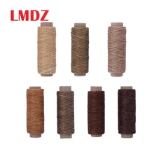 LMDZ плоский вощеный шнур Thread150D 50 м, шнур для шитья, ручной работы, портативный инструмент для рукоделия, изделия из кожи, вощеный шнур