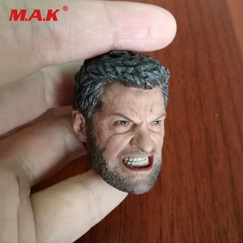 1/6 масштаб Росомахи голова резьба Модель Angry Ver. Angry Wolverine Head Fit 1" мужская фигура