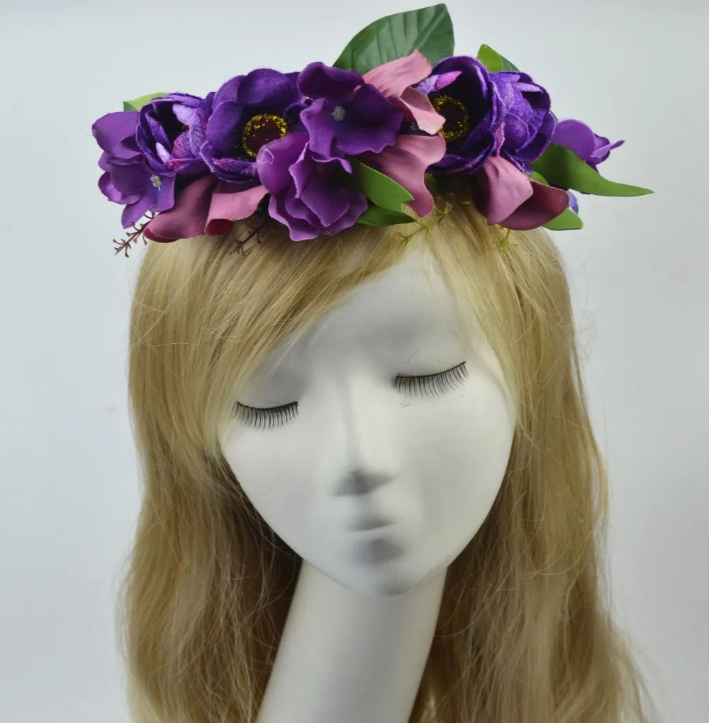 Имитация венка головная повязка для женщин ротанговая имитация головки цветка