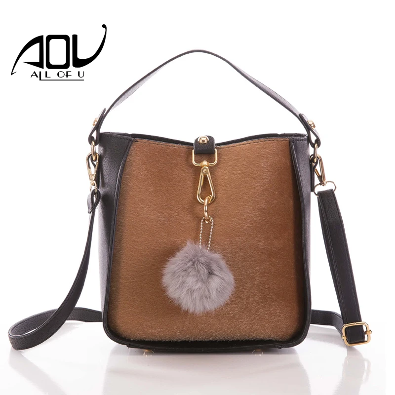 AOU 2018 Для женщин сумка мешок повелительница скраб Сумки для хобо Tote сумки на ремне