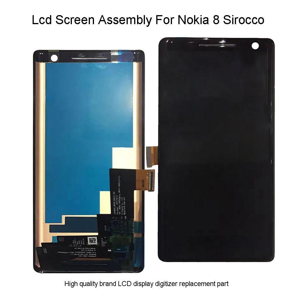 Качественный ЖК дисплей для Nokia 8 Sirocco кодирующий преобразователь сенсорного