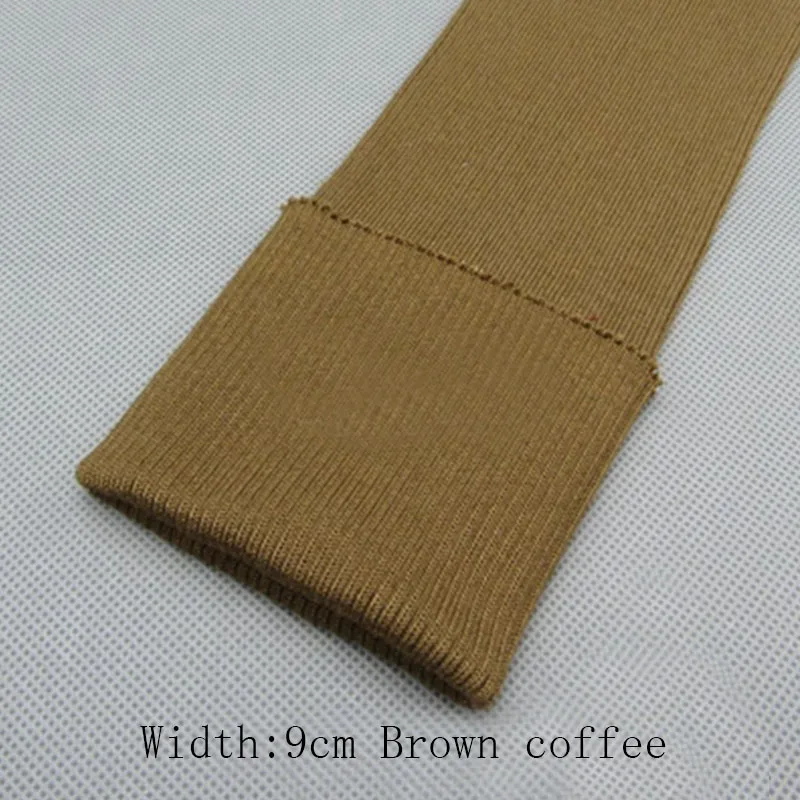 brown coffee 9cm 1 шт., бейсбольная форма с манжетами из хлопковой ткани, нижнее белье для здоровья, ребро, детская одежда, ребро, манжета из хлопковой ткани - Цвет: brown coffee 9cm