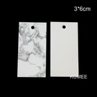 Белые бумажные карточки, 50 шт.лот, 3x6 см