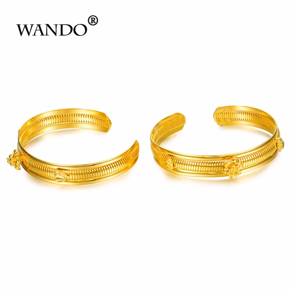 WANDO African Jewelry Golden Dubai Bracelet Thread Ethiopian b50 | Украшения и аксессуары